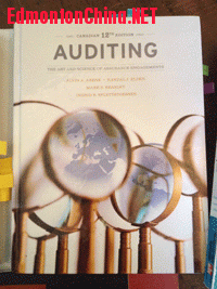 Yr3--ACCT3303  Auditing, The Art and Science of Assurance Engagements, Canadian Twelfth Edition