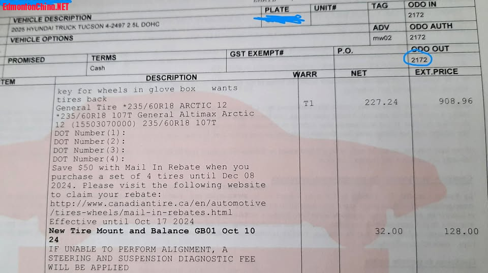 Proof for hang of tire